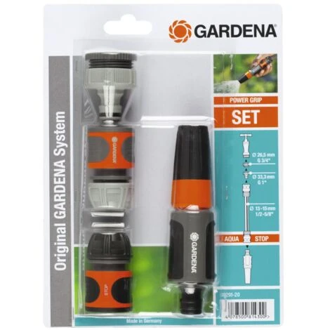 Gardena Grundausstattung. Inhalt 1 X 18202/5305. 18215. 18213. 18300. Verpackt 18291- 3 Gardena Grundausstattung. Inhalt 1 X 18202/5305. 18215. 18213. 18300. Verpackt 18291-