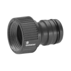 GARDENA PROFI-SYSTEM-HAHNSTÜCK: HAHNVERBINDER FÜR WASSERHÄHNE MIT 26.5 MM (G 3/4'')-GEWINDE, HAHNANSCHLUSS FÜR HÖHEREN WASSERDURC