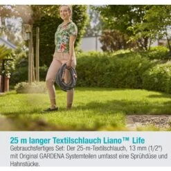 Gardena Textilschlauch Liano™ Life 1/2, 25 M Set -Garten Care Geschaft 95177922 3