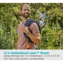 Gardena Textilschlauch Liano™ Xtreme 1/2, 15 M Set -Garten Care Geschaft 95177933 3