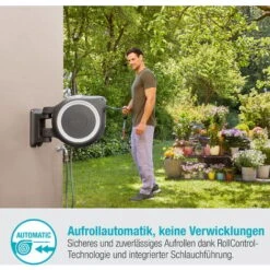 Gardena Wand-Schlauchbox RollUp M/L (weiß) 25 M -Garten Care Geschaft 95177955 3