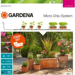 Gardena 13001-20 Micro-Drip-System Start-Set Pflanztöpfe M